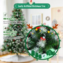 Load image into Gallery viewer, Artificial PVC Christmas Tree with Branch Tips and Metal Stand-6 ft