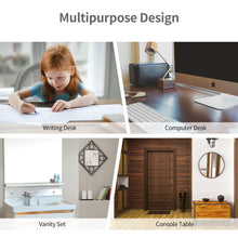 Load image into Gallery viewer, Removable Floating Organizer 2-Tier Mission Home Computer Vanity Desk-white