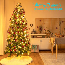 Load image into Gallery viewer, Artificial Christmas Tree with 2 Lighting Colors and 9 Flash Modes-7 ft