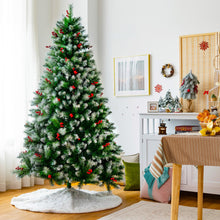 Load image into Gallery viewer, Artificial PVC Christmas Tree with Branch Tips and Metal Stand-7'