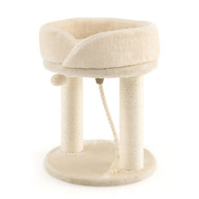 Load image into Gallery viewer, Cat Climbing Tree with Plush Perchs and Scratching Post-Beige