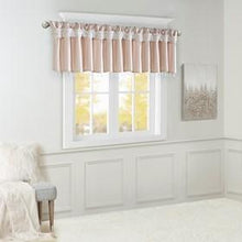 Load image into Gallery viewer, Madison Park Emilia 100% Polyester Lightweight Faux Silk Valance With Beads MP41-6325 By Olliix
