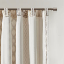 Load image into Gallery viewer, Imani Cotton Printed Window Panel With Chenille Stripe And Lining II40-1180 By Olliix