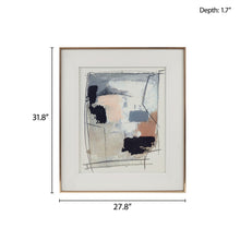 Load image into Gallery viewer, Abstract Reveal Double Matted Framed Glass Wall Art MP95G-0286