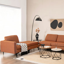 Load image into Gallery viewer, Modular L-shaped Sectional Sofa with Reversible Chaise and 2 USB Ports-Orange