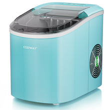 Load image into Gallery viewer, 2.2 L Portable Ice Cube Maker with Bullet Shaped Ice Cube-Blue