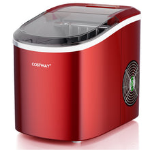 Load image into Gallery viewer, 2.2 L Portable Ice Cube Maker with Bullet Shaped Ice Cube-Red