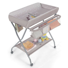 Load image into Gallery viewer, Baby Changing Table with Safety Belt and 4-side Defence-Gray