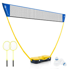 Load image into Gallery viewer, Portable Badminton Set Outdoor Sport Game Set with 2 Shuttlecocks