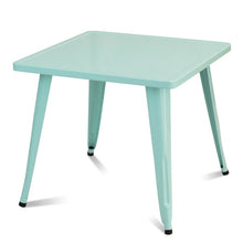 Load image into Gallery viewer, 27'' Kids Square Steel Table Play Learn Activity Table-Blue