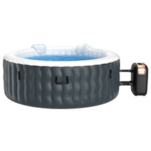 Load image into Gallery viewer, 4 Person Inflatable Hot Tub Spa with 108 Massage Bubble Jets-Gray
