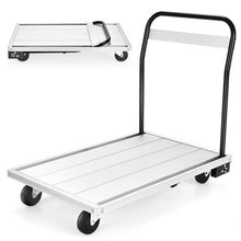 Load image into Gallery viewer, Folding Aluminum Alloy Platform Truck with 4 TPR Wheels