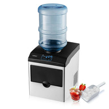 Load image into Gallery viewer, 2-in-1 Stainless Steel Countertop Ice Maker with Water Dispenser