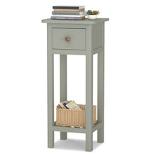 Load image into Gallery viewer, 2 Tier End Bedside Table with Drawer Shelf-Gray