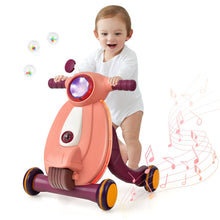Load image into Gallery viewer, 2 in 1 Baby Sit to Stand Learning Walker with Lights and Sounds-Pink