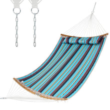 Load image into Gallery viewer, Outdoor Hammock with Detachable Pillow-Blue