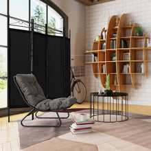 Load image into Gallery viewer, 6 Feet 4-Panel Folding Freestanding Room Divider-Black