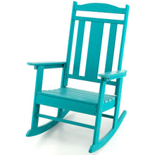 Load image into Gallery viewer, All-Weather HDPE Patio Rocking Chair for Garden-Turquoise