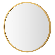 Load image into Gallery viewer, 16-inch Round Wall Mirror with Aluminum Alloy Frame-Golden