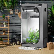 Load image into Gallery viewer, 36 x 20 x 63 Inch Indoor Grow Room with Observation Window-Gray