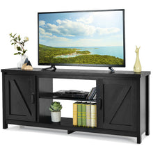Load image into Gallery viewer, 59 Inches TV Stand Media Console Center with Storage Cabinet-Black