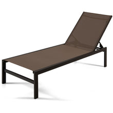 Load image into Gallery viewer, 6-Position Chaise Lounge Chairs with Rustproof Aluminium Frame-Brown