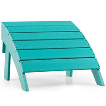 Load image into Gallery viewer, Adirondack Folding Ottoman with All Weather HDPE-Turquoise