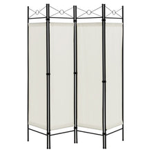 Load image into Gallery viewer, 6 Feet 4-Panel Folding Freestanding Room Divider-White