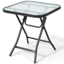Load image into Gallery viewer, 18 Inch Square Patio Bistro Table with Rustproof Frame