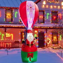 Load image into Gallery viewer, 12 Feet Inflatable Hot Air Balloon and Santa Claus Decoration