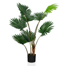 Load image into Gallery viewer, 4 Feet Artificial Fan Palm Tree with Cement Pot