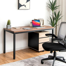 Load image into Gallery viewer, 55 Inches Conference Table with Honeycomb Tabletop-Brown