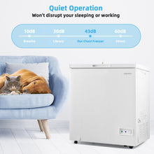Load image into Gallery viewer, 5 Cu Ft Chest Freezer with Removable Storage Basket-White