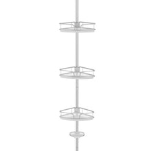 Load image into Gallery viewer, 4-Tier Tension Corner Shower Caddy for Bathroom