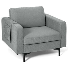 Load image into Gallery viewer, 1/2/3/4-Seat Convertible Sectional Sofa with Reversible Ottoman-1-Seat