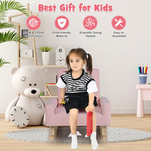 Load image into Gallery viewer, Kids Rocking Chair with Solid Wood Legs-Pink