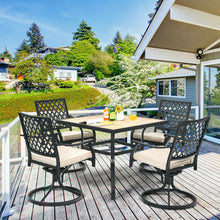 Load image into Gallery viewer, 5-Piece Outdoor Patio Dining Set with Soft Cushions