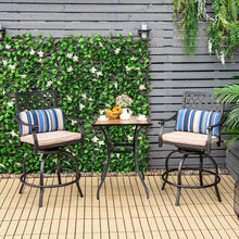 Load image into Gallery viewer, Set of 2 Outdoor Bar Height Chair with Soft Cushions