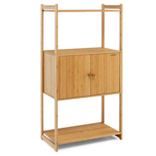 Load image into Gallery viewer, Bathroom Bamboo Storage Cabinet with 3 Shelves-Natural