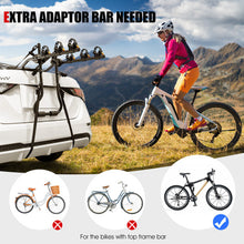 Load image into Gallery viewer, 3-Bike Trunk Mounted Bike Rack for Sedan Hatchback Minivan SUV-Black