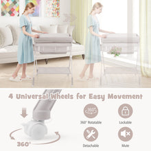 Load image into Gallery viewer, Foldable Baby Changing Table with Wheels-Beige