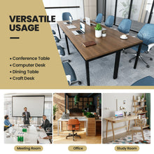 Load image into Gallery viewer, 55 Inches Conference Table with Honeycomb Tabletop-Brown