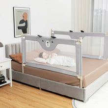 Load image into Gallery viewer, 57 Inches Bed Rail for Toddlers with Double Lock-Gray