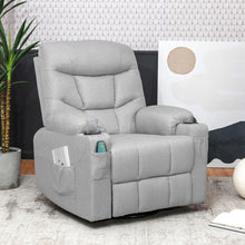 Load image into Gallery viewer, Massage Rocking Recliner Chair with Heat and Vibration-Gray