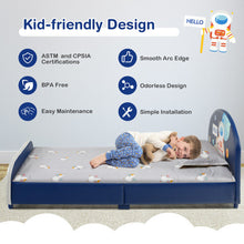 Load image into Gallery viewer, Kids Upholstered Platform Bed with Headboard and Footboard
