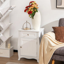 Load image into Gallery viewer, Nightstand Bed Side End Table with Drawer Cabinet and Curved Legs