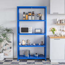 Load image into Gallery viewer, 5-Tier Metal Utility Storage Rack for Free Combination-Blue