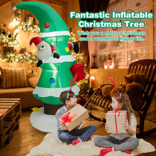 Load image into Gallery viewer, 8 Feet Inflatable Christmas Tree with Santa Claus