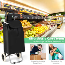 Load image into Gallery viewer, Folding Light Weight Wheeled Shopping Trolley Cart with Large Capacity