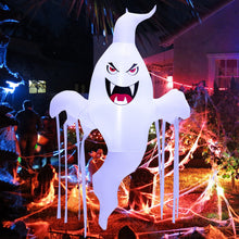 Load image into Gallery viewer, 5 Feet Tall Halloween Inflatable Hanging Ghost Decoration with LED Light